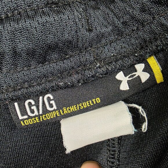 Under Armour Mens Size Large Black Loose Fit Pants Lightweight Activewear Casual - Picture 3 of 9